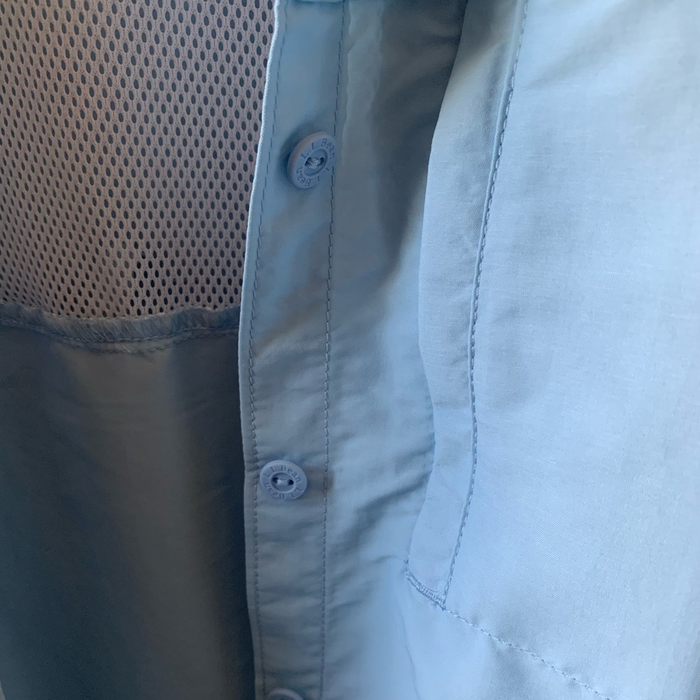 L.L. Bean Women's Tropicwear Shirt, Long-Sleeve Button Up Top - Picture 5 of 10